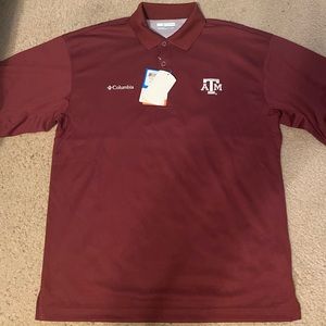 Texas A&M NWT Columbia Polo